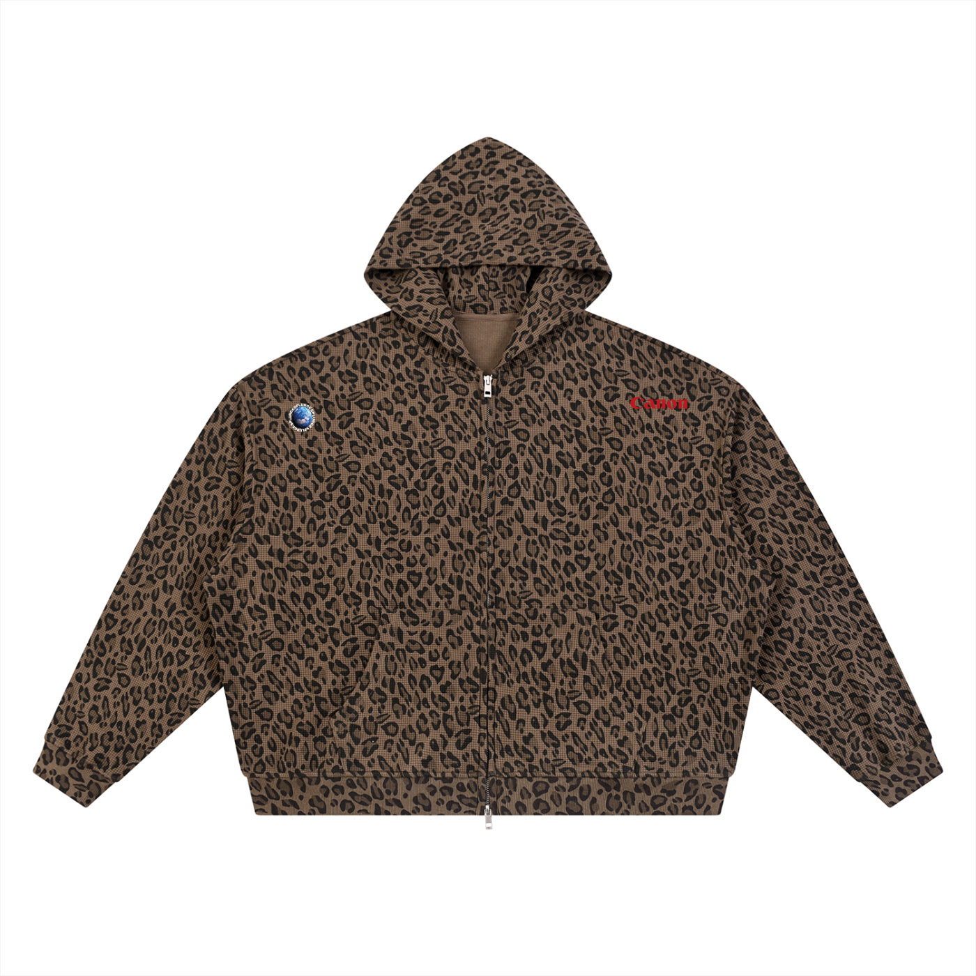 PUMA x SPLURGE Leopard Print Zip Hoodie