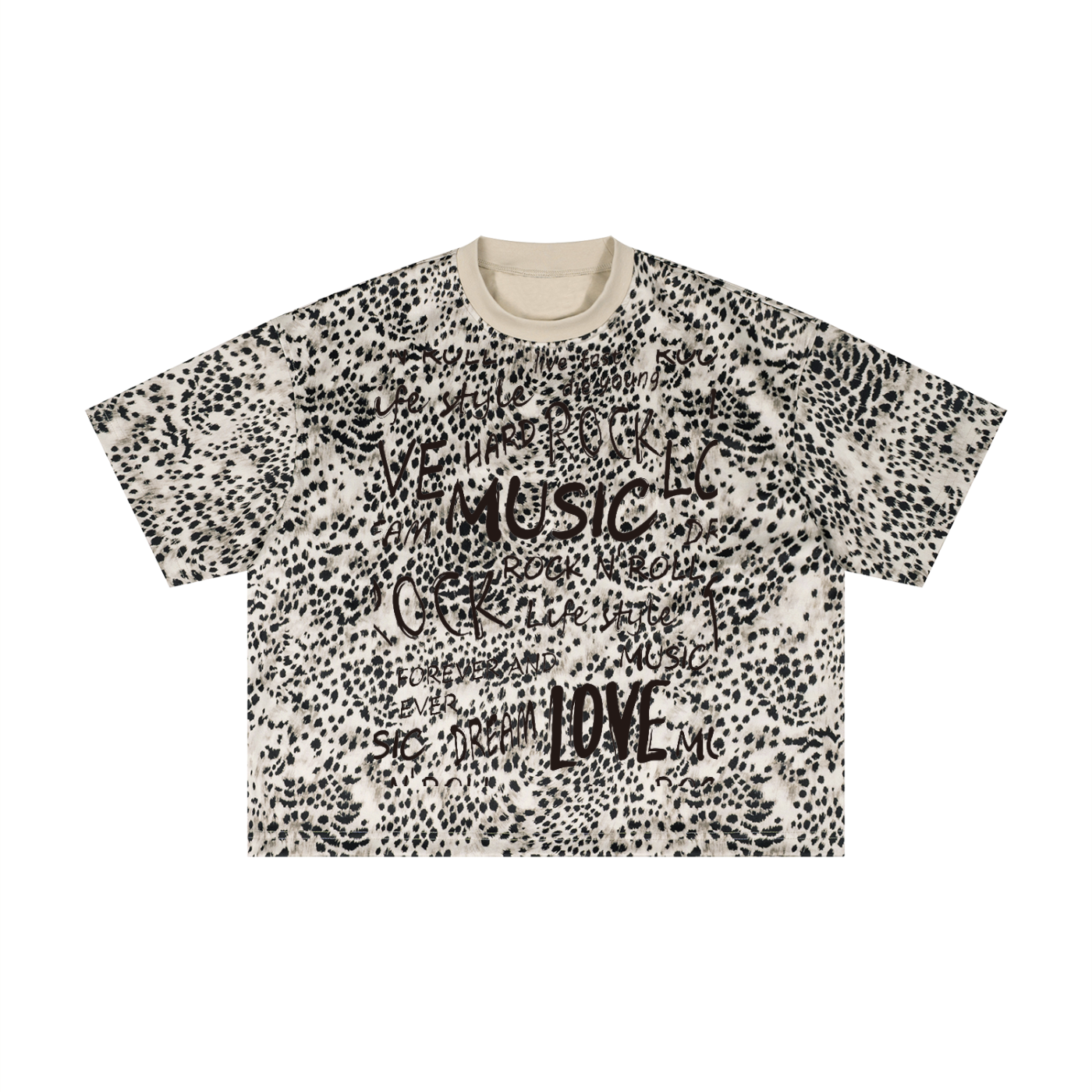 LostLove x SPLURGE Leopard Print T-shirt