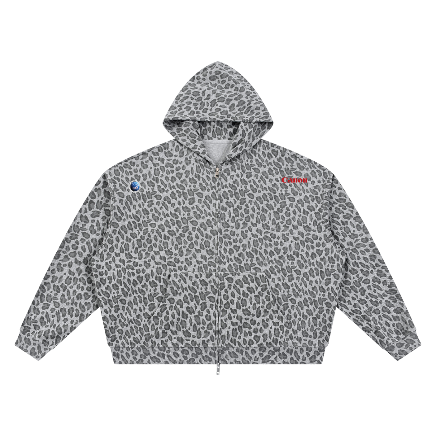 PUMA x SPLURGE Leopard Print Zip Hoodie