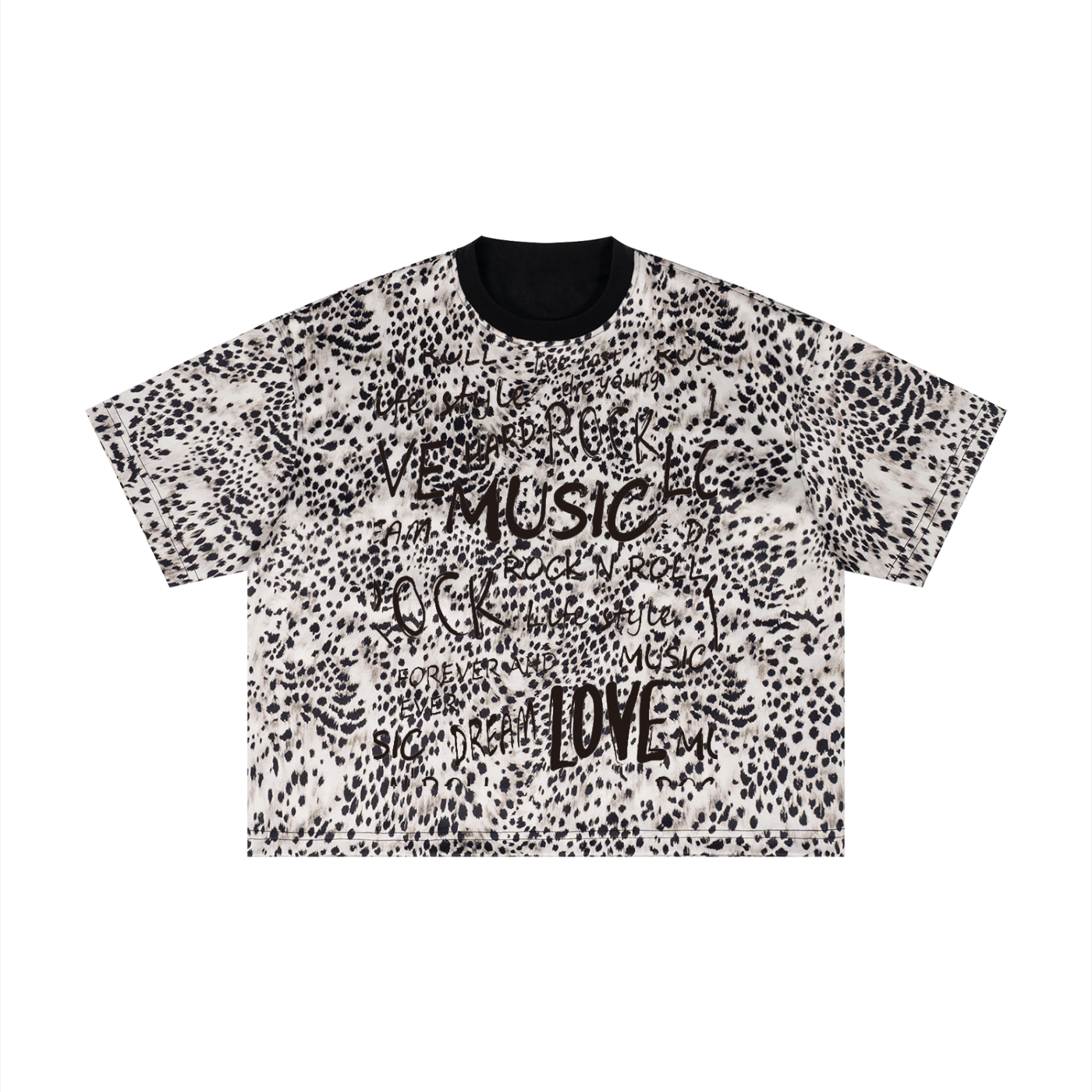 LostLove x SPLURGE Leopard Print T-shirt